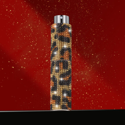 10ml; Leopard print; ABS + glass