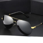 Metal Polarized Men's Sunglasses Men's Metal Sunglasses Toad Glasses Driving Glasses Vintage Large Frame Glasses - Image 2