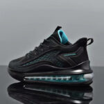 Spring 2025 New Men's Shoes Flying Woven Mesh Breathable Sneakers Casual Shoes Air Cushion Shock-absorbing heightened running shoes - Image 2
