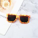 Orange square checkered