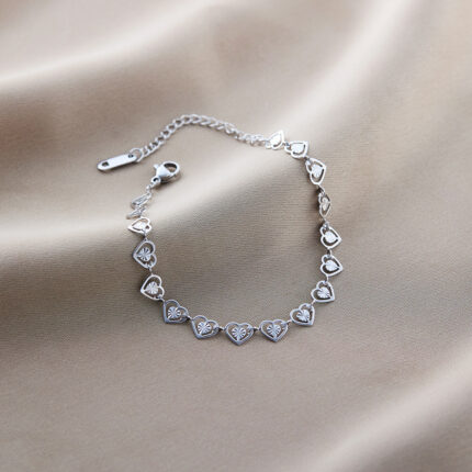 Silver Heart Chain