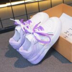 Women's Gradient Platform Casual Sneakers College Style Flat Running Shoes - Image 4