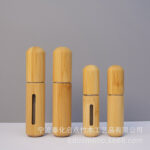 Natural Bamboo Perfume Atomizer Bottle (5ml & 8ml)  Refillable Travel Spray Bottle - Image 3