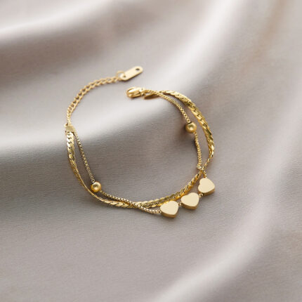 Double heart gold