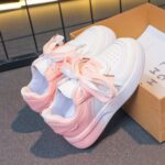 Women's Gradient Platform Casual Sneakers College Style Flat Running Shoes - Image 3
