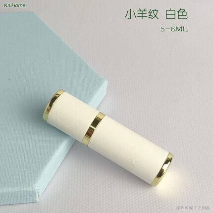 5ML gold shell; Little Lamb Stripe: White; Zinc alloy veneer + inner glass bottle
