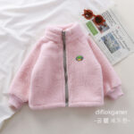 Children's lambswool jacket plus fleece jacket men's and women's treasure are the same autumn and winter new baby - Image 4