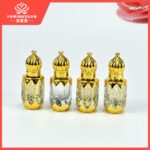 6ml Bronzed Glass Roller Perfume Bottle Luxury Refillable Essential Oil & Attar Dispenser - Image 2