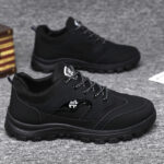 Foreign Trade Plus Size Men's Single Cotton Hiking Shoes Thick Sole Lightweight and Comfortable and Versatile Casual Outdoor Hiking Non-Slip Running Shoes - Image 2