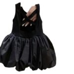 Girls' Black Backless Bubble Skirt Tank Dress  Summer Sleeveless Princess Sundress - Image 5