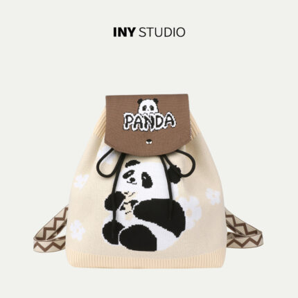 [Backpack Adjustable Flap Style] Color-blocked Bamboo Beige 52001