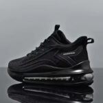 Spring 2025 New Men's Shoes Flying Woven Mesh Breathable Sneakers Casual Shoes Air Cushion Shock-absorbing heightened running shoes - Image 3