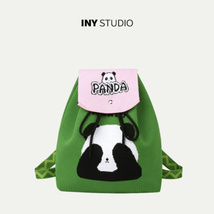 [Backpack Adjustable Flap Style] Color-block Eye-Covering Green 52002