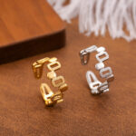 European and American hand accessories, cross-border stainless steel gold moon star ladies' rings, exaggerated, fashionable, and high-end rings - Image 4