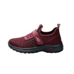 Women's Breathable Flyknit Slip-On Walking Shoes with Decorative Laces - Image 5