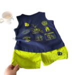 Unisex Kids' Double-Sided Graphic Tank Top & Shorts Two-Piece Summer Set - Image 5