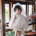 Girls' Lace & Mesh Puffy Princess Dress  One-Year-Old Birthday & Special Event Gown - Image 4