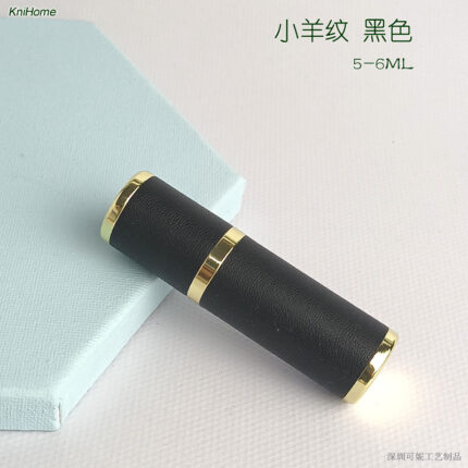 5ML gold shell; Lamb stripe: black; Zinc alloy veneer + inner glass bottle