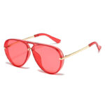Gold frame red film