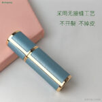 Lamb print leather perfume bottle refill bottle, seamless splicing glass inner pot, 6ml leather with quick-release and fast-charging design - Image 4