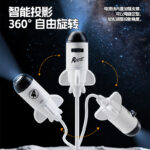 Starry sky projection light, USB plug-in LED night light, 360-degree rotating bedroom ambient light, starry sky projection light - Image 2